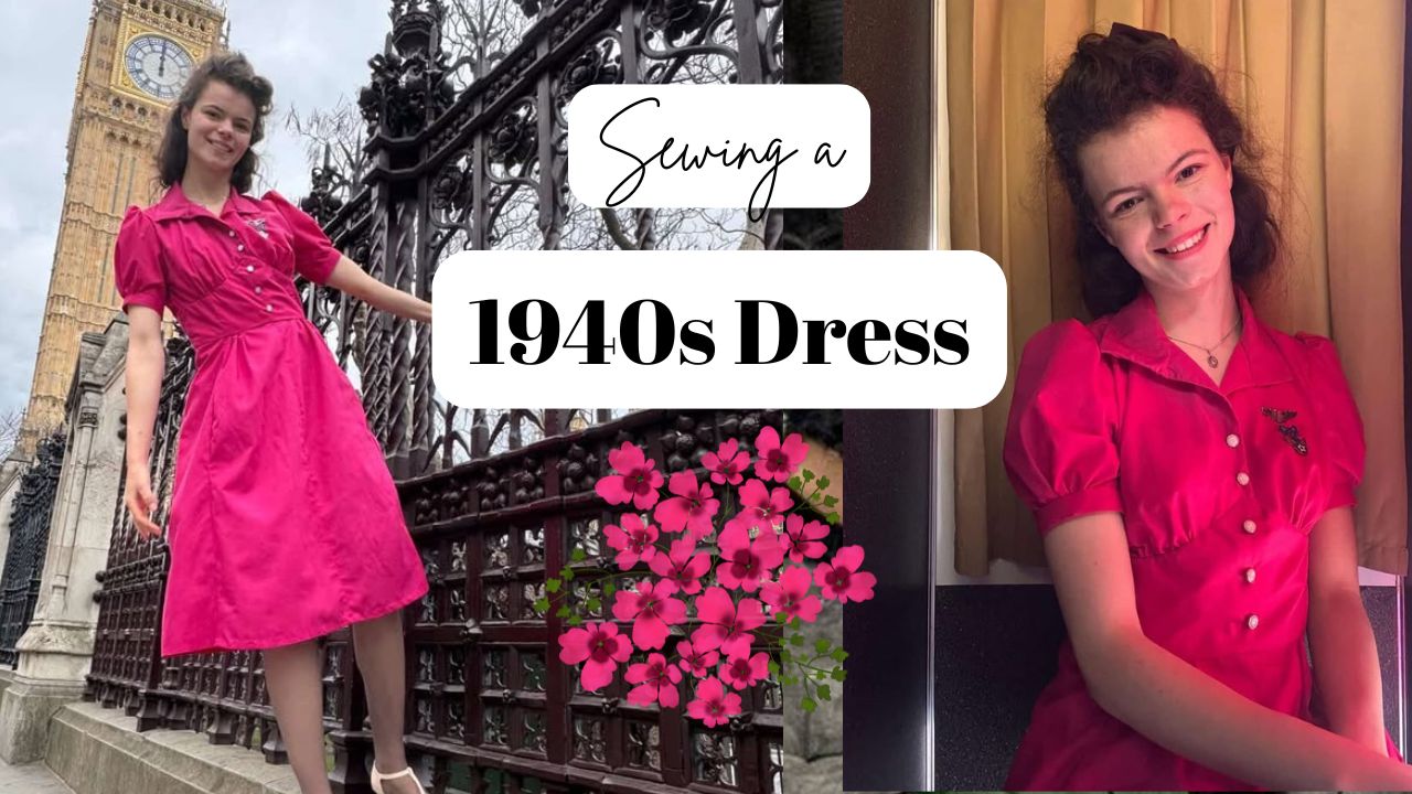 Flirted so hard… that I ended up sewing a 1940s dress